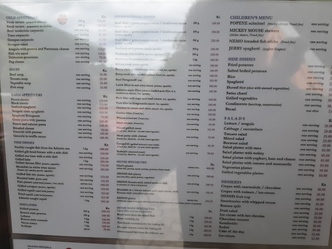 Restaurant Dionis - Mundanije