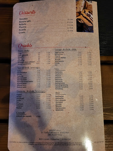 Opinii despre Bistro Ivando, Catering Bolero în Knin - Gastronomija i ugostiteljstvo