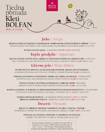 Opinii despre Bolfan Vinski Vrh în Hrašćina - Gastronomija i ugostiteljstvo