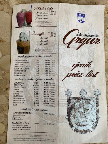 Opinii despre Slastičarnica Grgur în Nin - Gastronomija i ugostiteljstvo