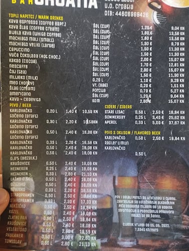 CAFFE BAR CROATIA ZADAR CROATIA
