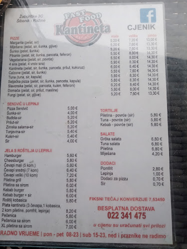 Opinii despre Kantineta în Šibenik - Gastronomija i ugostiteljstvo