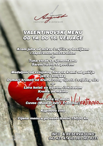 Restoran August Varaždin - Gastronomija i ugostiteljstvo