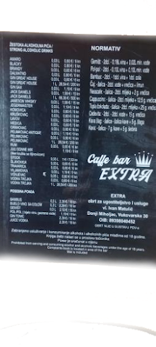 Opinii despre Caffe bar Extra în Donji Miholjac - Gastronomija i ugostiteljstvo