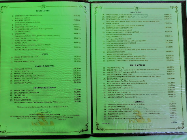 RESTAURANT KOMIN - Gastronomija i ugostiteljstvo