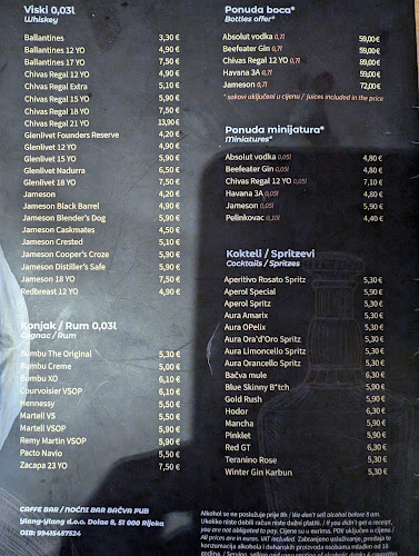 Opinii despre Bačva Pub - caffe bar/noćni bar în Rijeka - Gastronomija i ugostiteljstvo