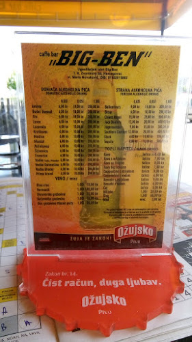 Opinii despre Caffe bar Big Ben în Hercegovac - Gastronomija i ugostiteljstvo