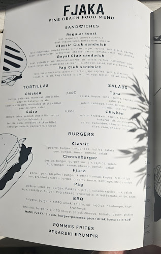 Fjaka - Gastronomija i ugostiteljstvo