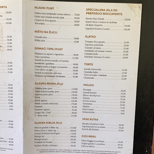 Comentarii opinii despre Konoba Boccaporta