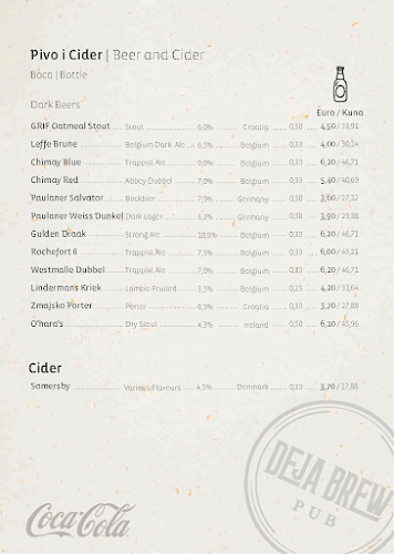 Deja Brew Pub Zadar - Gastronomija i ugostiteljstvo