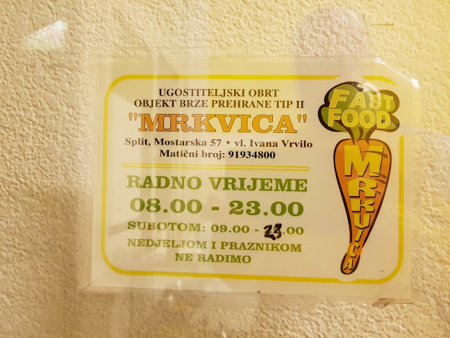 Opinii despre Fast food Mrkvica în Split - Gastronomija i ugostiteljstvo