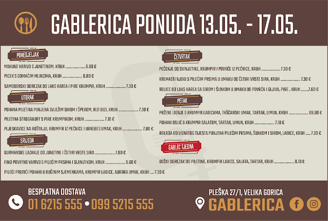 Gablerica - Gastronomija i ugostiteljstvo