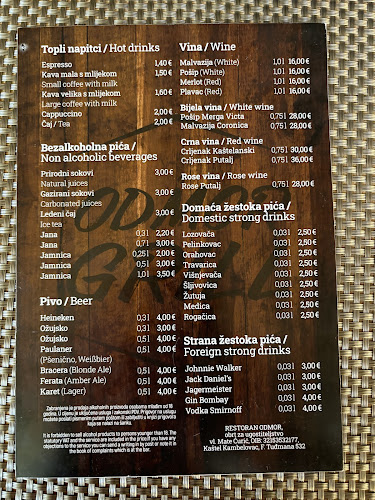 Opinii despre Odmor Grill în Kaštel Kambelovac - Gastronomija i ugostiteljstvo