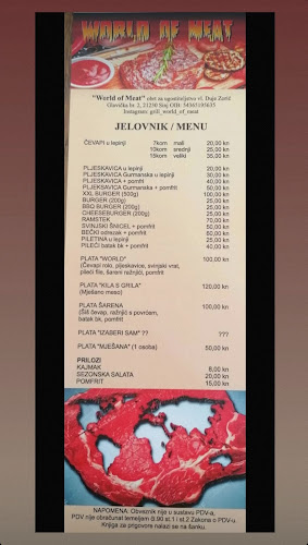 Opinii despre Grill bar World of meat în Sinj - Gastronomija i ugostiteljstvo