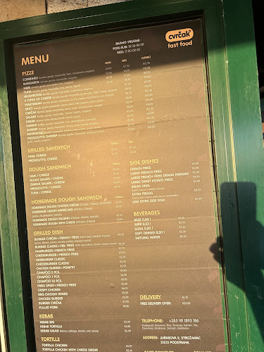 Fastfood Cvrčak - Gastronomija i ugostiteljstvo