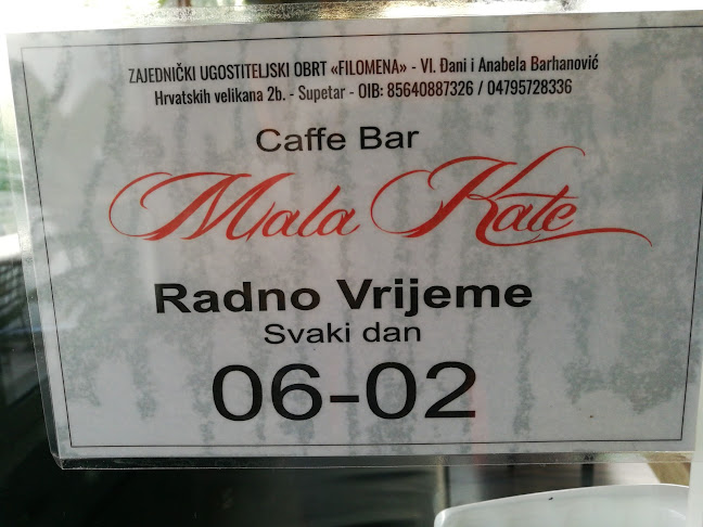 Opinii despre Caffe Bar "Mala Kate" în Supetar - Gastronomija i ugostiteljstvo