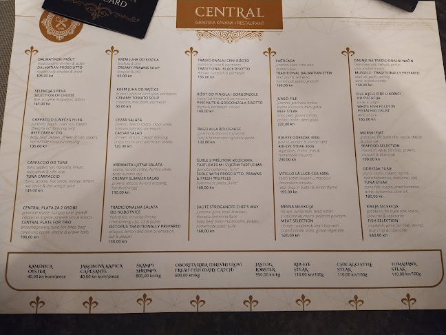 Central Kavana & Restaurant - Gastronomija i ugostiteljstvo
