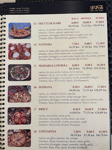 Pizzeria Tivoli - Gastronomija i ugostiteljstvo