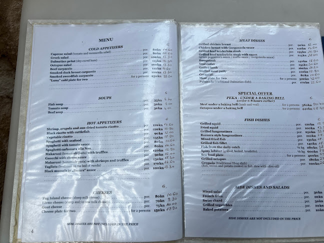 Grande Luna - Gastronomija i ugostiteljstvo