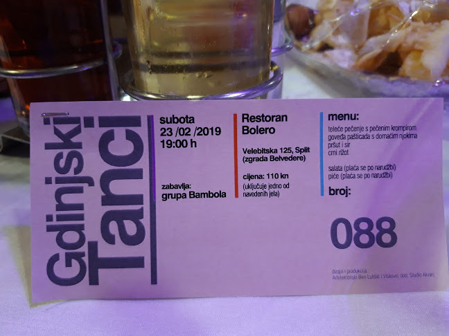 Opinii despre Bolero Restaurant & Weddings în Split - Gastronomija i ugostiteljstvo