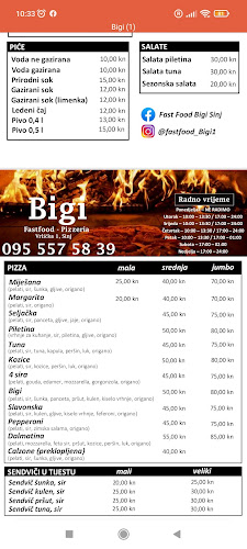 Fast food-pizzeria Bigi Sinj