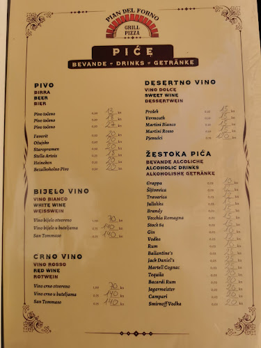 Pian del Forno - Gastronomija i ugostiteljstvo