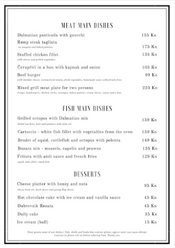 Opinii despre Konoba Carpaccio în Dubrovnik - Gastronomija i ugostiteljstvo