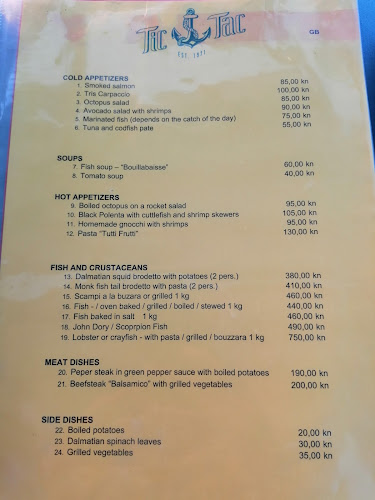 Opinii despre Restaurant Tic-Tac în Murter - Gastronomija i ugostiteljstvo