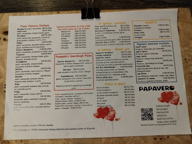 Papavero Pizza & Food Lab - Zagreb