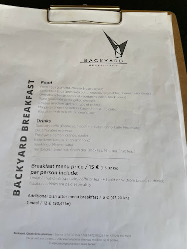 BACKYARD TRATTORIA - Gastronomija i ugostiteljstvo