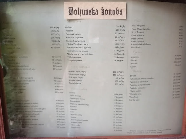 Boljunska Konoba - Gastronomija i ugostiteljstvo