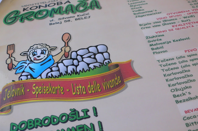 Restaurant Gromaca /Losinj-Cres/ lamb /Spanferkel /maialino - Belej