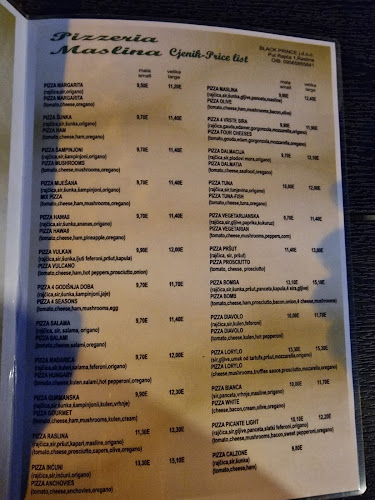 Pizzeria Maslina - Gastronomija i ugostiteljstvo