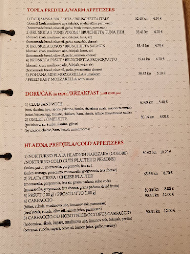 Restoran Nokturno - Gastronomija i ugostiteljstvo