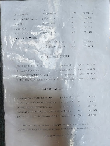 Opinii despre Konoba Joskan în Omiš - Gastronomija i ugostiteljstvo