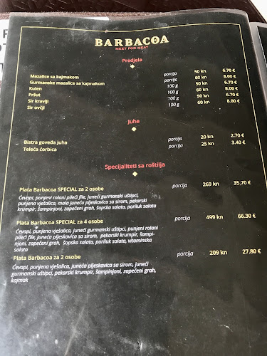 Restoran Barbacoa - Gastronomija i ugostiteljstvo