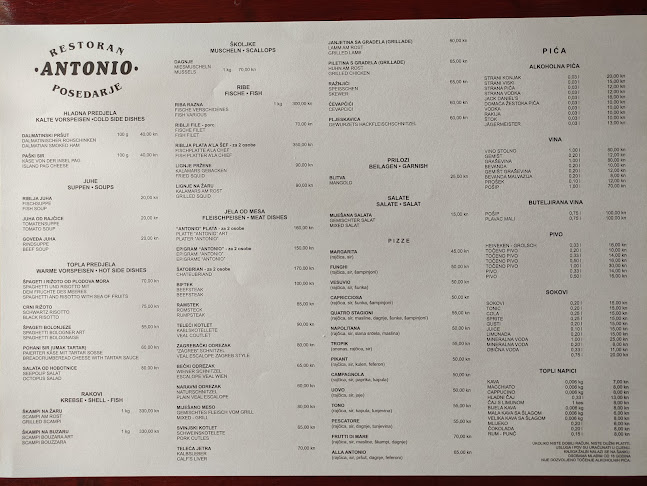 Opinii despre Restaurant Antonio în Posedarje - Gastronomija i ugostiteljstvo