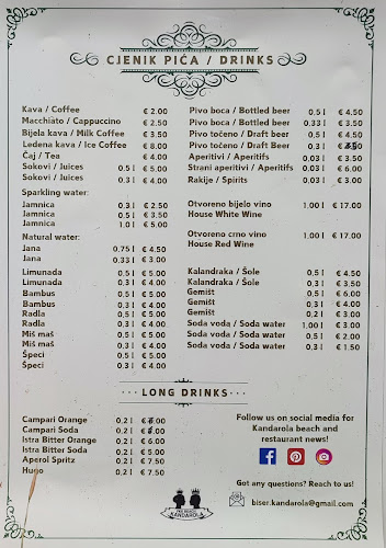 Opinii despre Restaurant "Biser Kandarola" în Kampor - Gastronomija i ugostiteljstvo