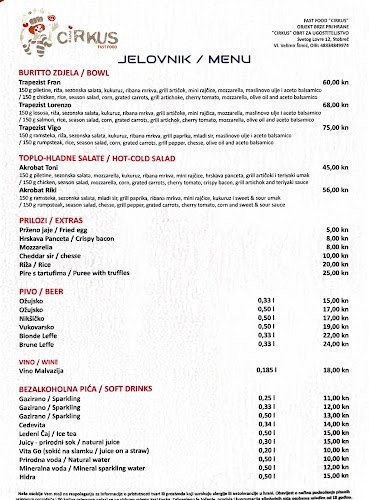 Opinii despre Cirkus Fast Food în Stobreč - Gastronomija i ugostiteljstvo