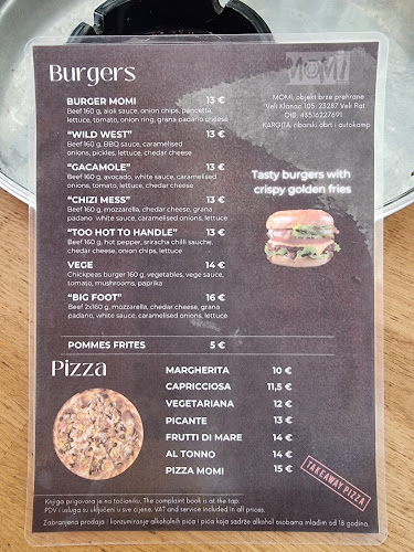 Opinii despre Restoran Momi în Veli Rat - Gastronomija i ugostiteljstvo