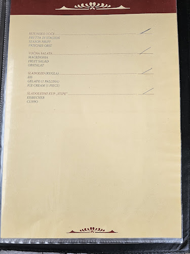 Restoran "Kod Stipe" - Gastronomija i ugostiteljstvo