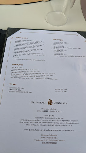 Restoran Spinnaker Marina Kaštela - Gastronomija i ugostiteljstvo