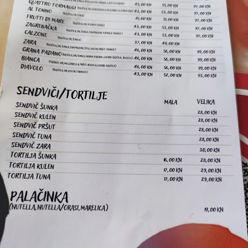 Opinii despre Pizzeria Zara în Zagreb - Gastronomija i ugostiteljstvo