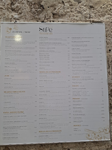Restoran Stipe - Gastronomija i ugostiteljstvo