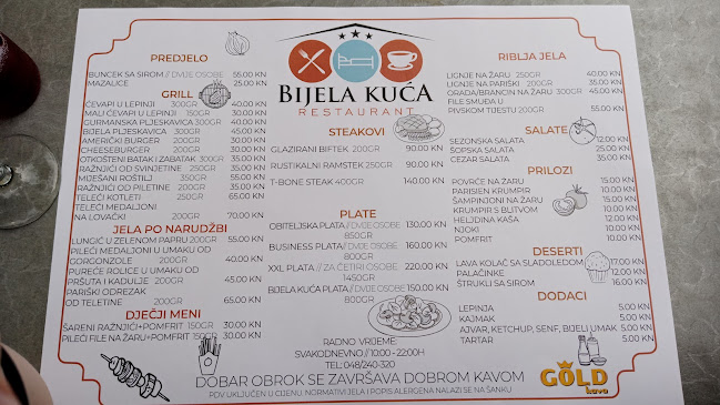 Opinii despre Bijela kuća în Koprivnica - Gastronomija i ugostiteljstvo