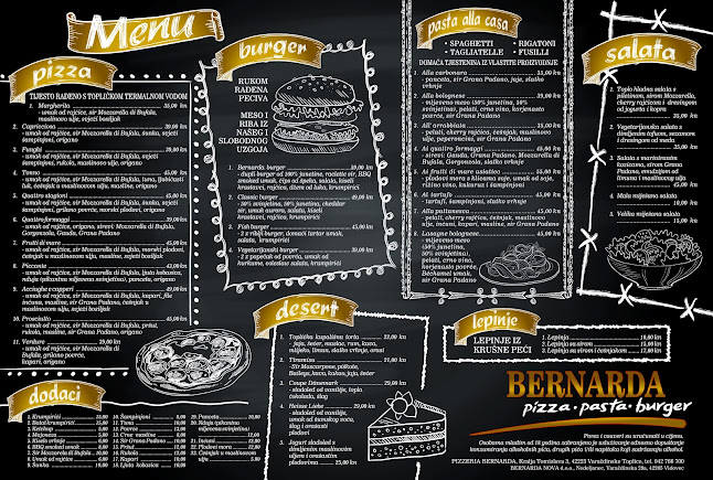 Bernarda pizza pasta burger