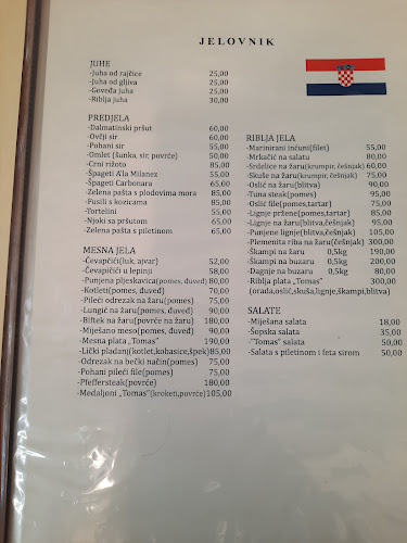 Opinii despre Bistro Tomas în Novi Vinodolski - Gastronomija i ugostiteljstvo