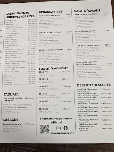 Opinii despre Pizzeria Mrak în Zadar - Gastronomija i ugostiteljstvo