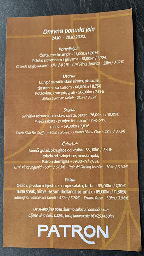 Patron Restoran & Bar - Jastrebarsko