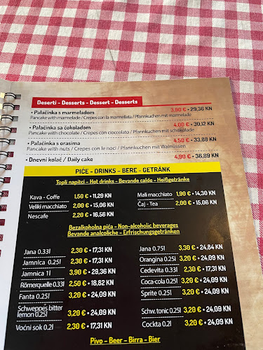 Opinii despre "Kuzina" grill & pizza în Zadar - Gastronomija i ugostiteljstvo